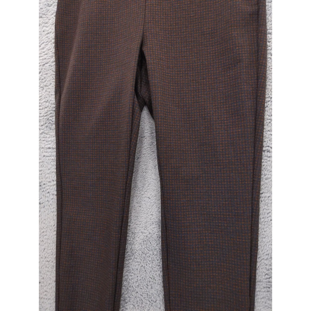 j Jill Ponte Leggings Houndstooth Brown Blue Women's Size M - Picture 3 of 10